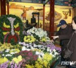 “神州巨變三十年”菊花展在天壇公園開展(組圖)