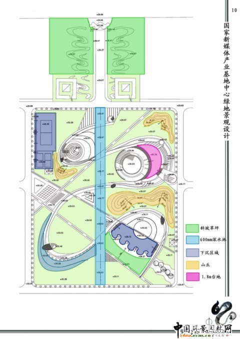 北林畢業作品之國家新媒體產業基地創新園區中心綠地景觀設計