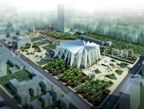 上海文化廣場設(shè)計方案