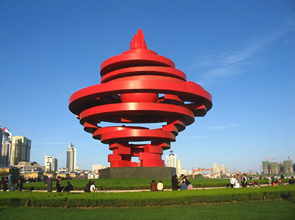 魯班獎 景觀 展示 青島 五四廣場 中國風景園林網