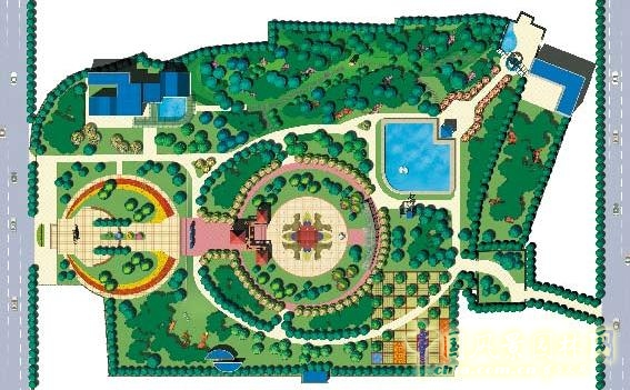 劉秀晨 綠色的云 小黑山公園 園林城市 中國風景園林網