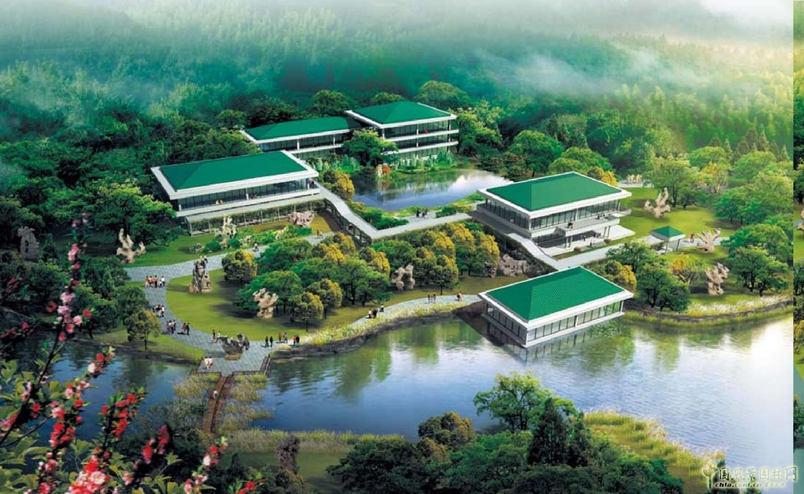 劉秀晨 綠色的云 費縣石苑 規劃設計 中國風景園林網