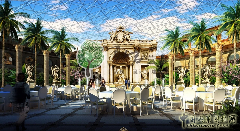 宿遷-生態園羅馬區就餐共享大廳