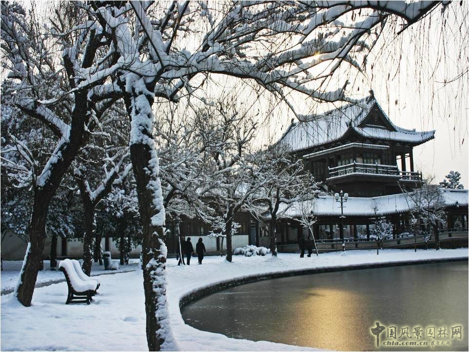 興慶宮公園雪景