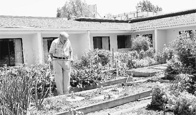 在克萊蒙“朝圣地”社區的有機菜園