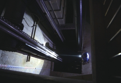 位于左安門(mén)橋東北角的地下蓄水池。京華時(shí)報(bào)記者范繼文攝