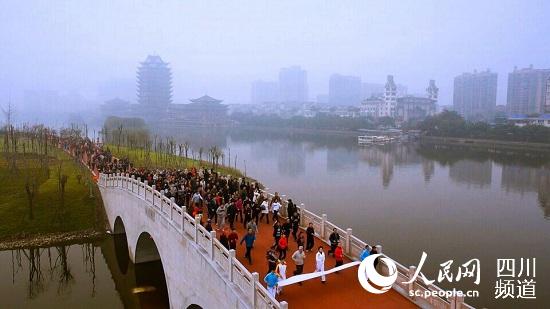 眉山:東坡濕地公園開園 掀文化名城建設大幕