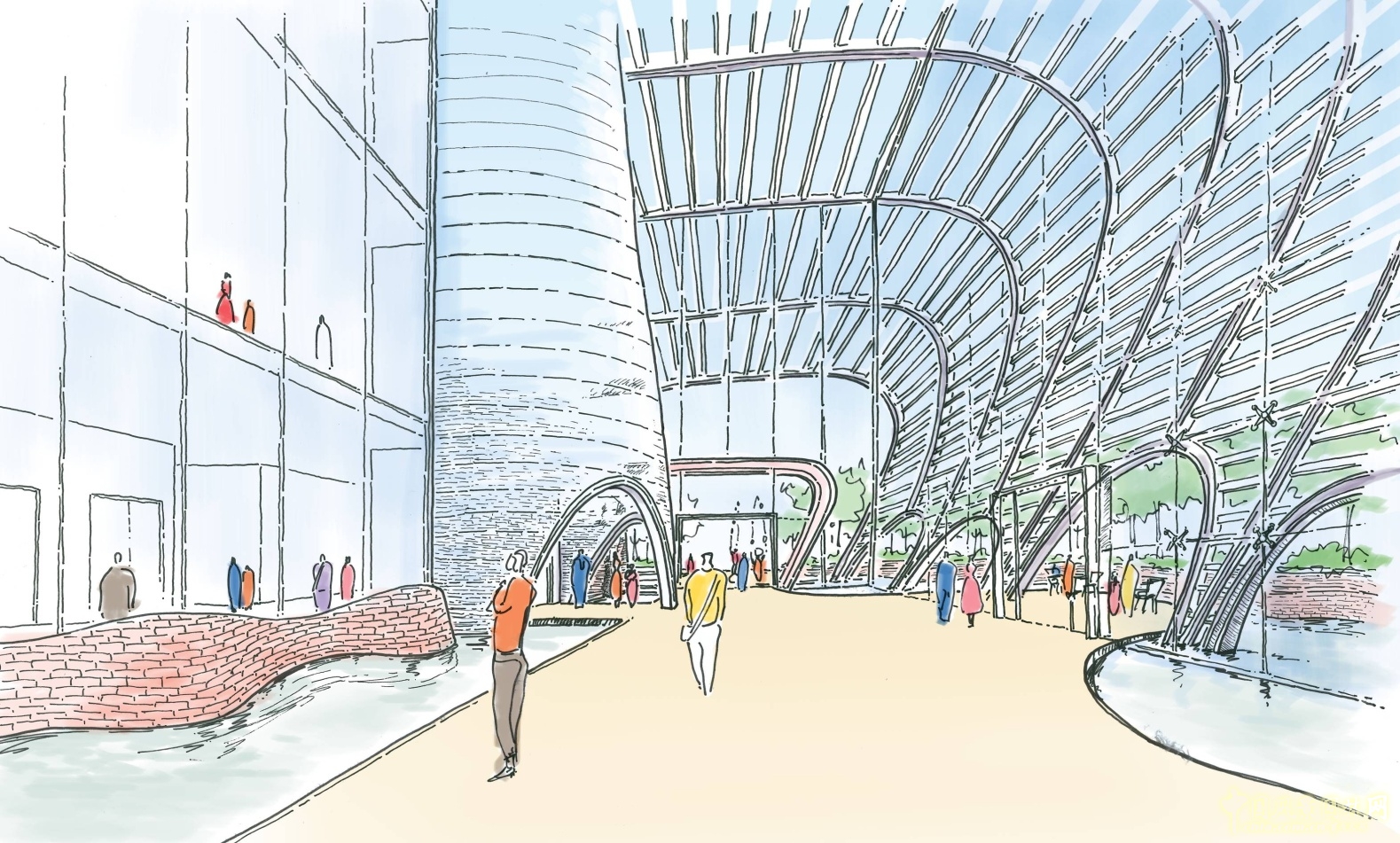 磚窯廣場效果圖