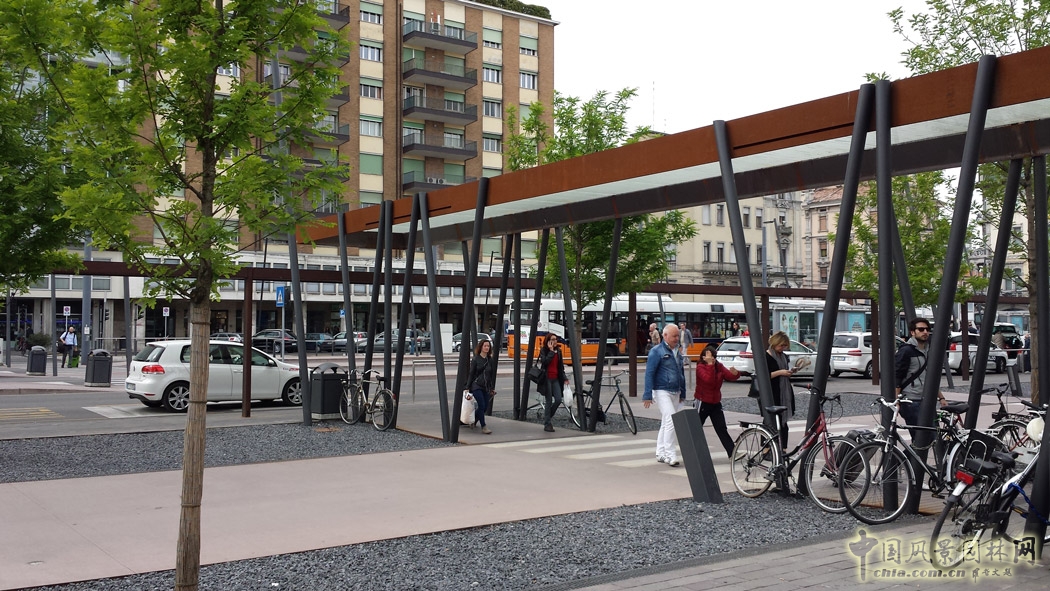 意大利帕多瓦火車站站前廣場