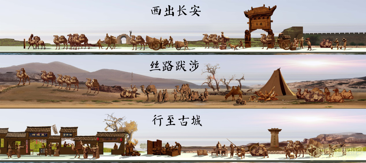 奇臺縣水磨河絲路商旅文化園景觀