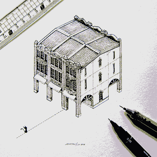 賞析:呆萌的臺灣建筑畫