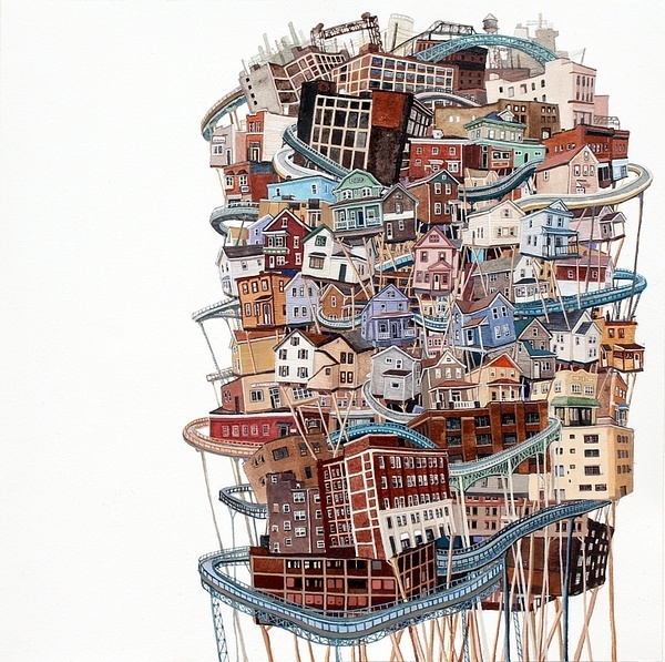 圖片賞析:Amy Casey懸掛的城市