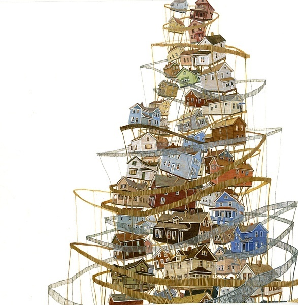 圖片賞析:Amy Casey懸掛的城市