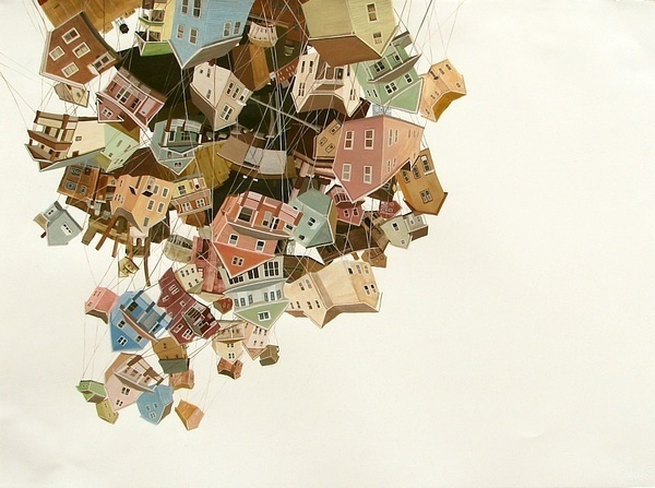 圖片賞析:Amy Casey懸掛的城市