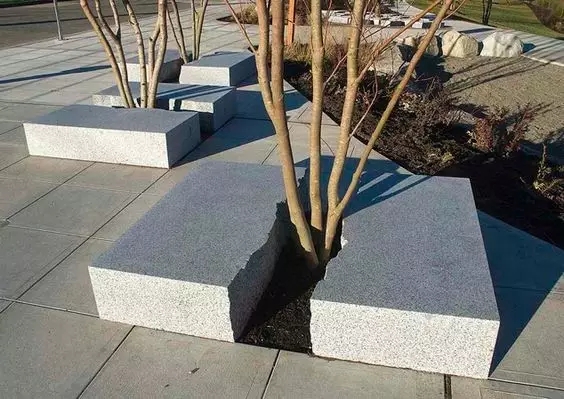 樹池和坐凳的完美組合