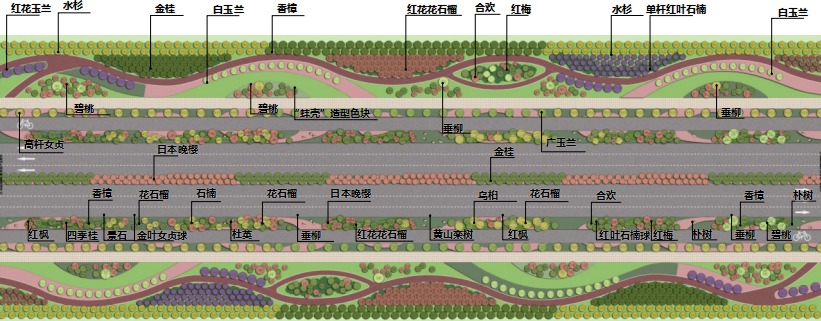 2016園冶杯專業獎參賽項目: 懷遠縣S307道路園林景觀工程設計