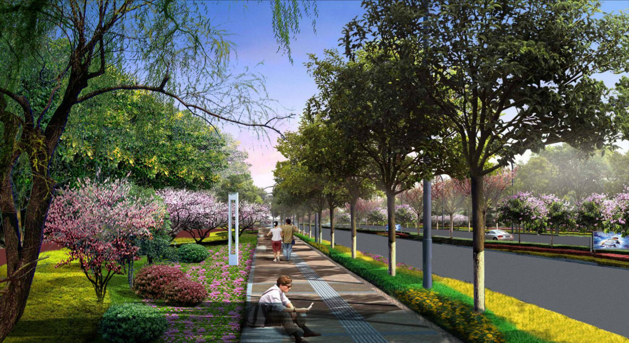 2016園冶杯專業獎參賽項目: 懷遠縣S307道路園林景觀工程設計