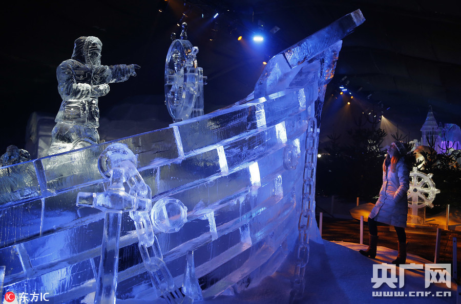 英國海德公園奇幻冰雕王國開幕若童話世界