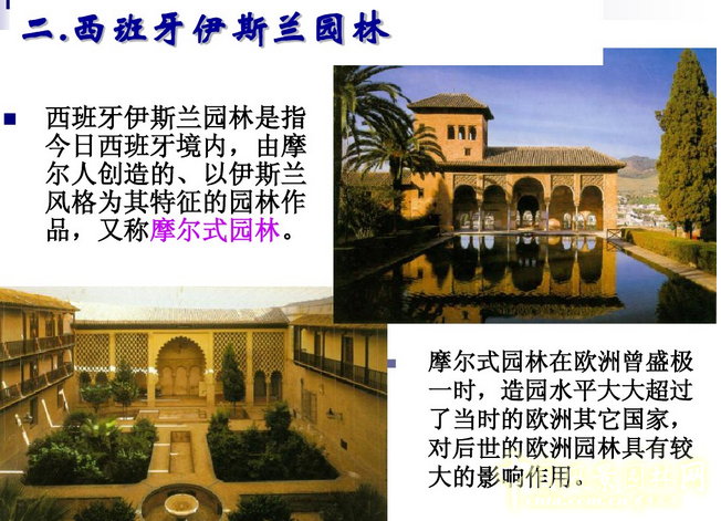 西方園林史:西班牙伊斯蘭園林