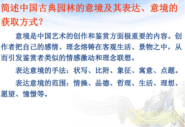 中外園林史知識梗概(上)