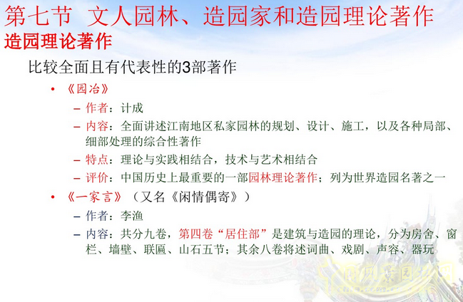 中外園林史知識重點(中)