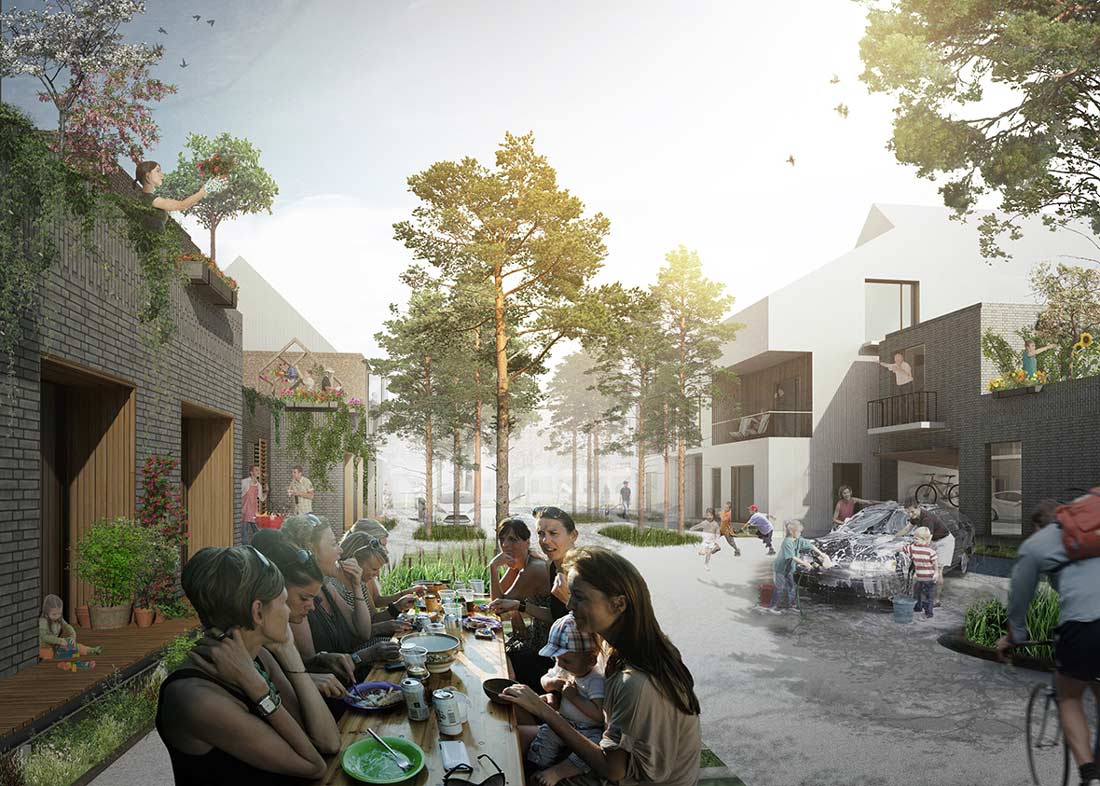 丹麥Hedehusene未來郊區