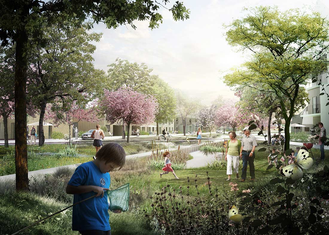 丹麥Hedehusene未來郊區