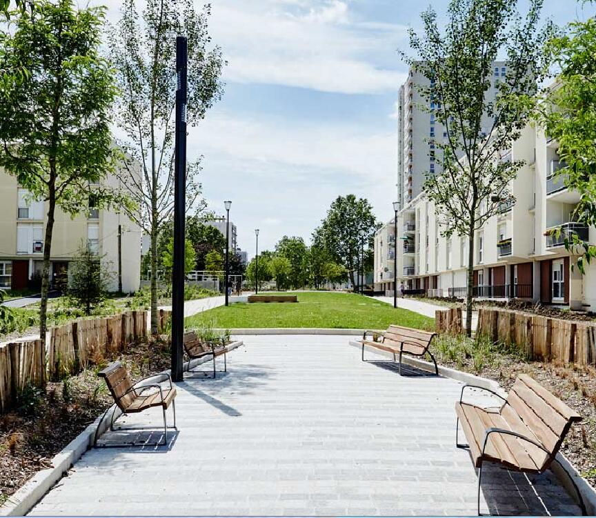 法國阿爾福維爾集團(tuán)社區(qū)線性公園