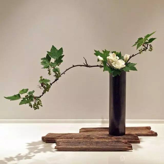 春天 茶席上的插花