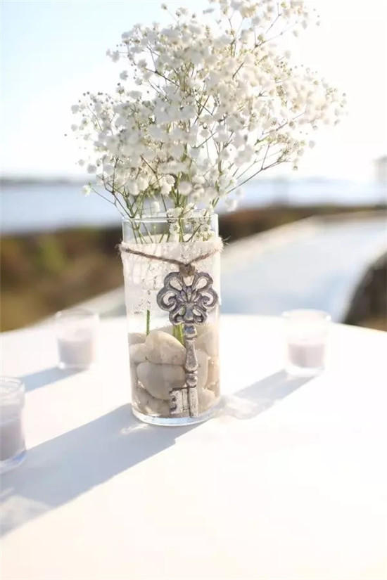 浪漫滿天星插花