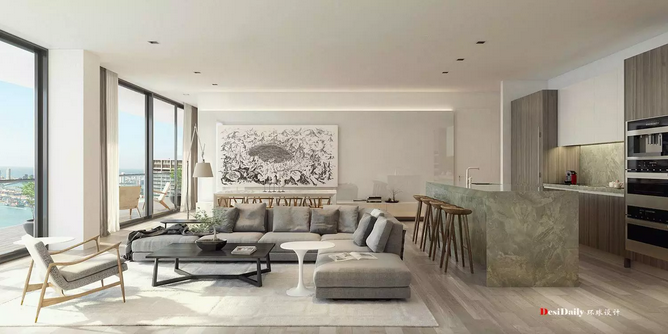 360°環(huán)形大陽臺的極致奢華海景公寓