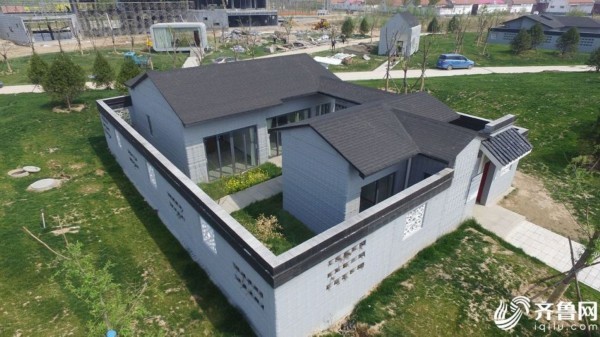 3D打印中式園林建筑亮相山東