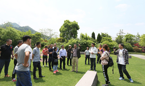 深入企業共話園林發展——風景園林部落一行參觀考察西湖山莊項目