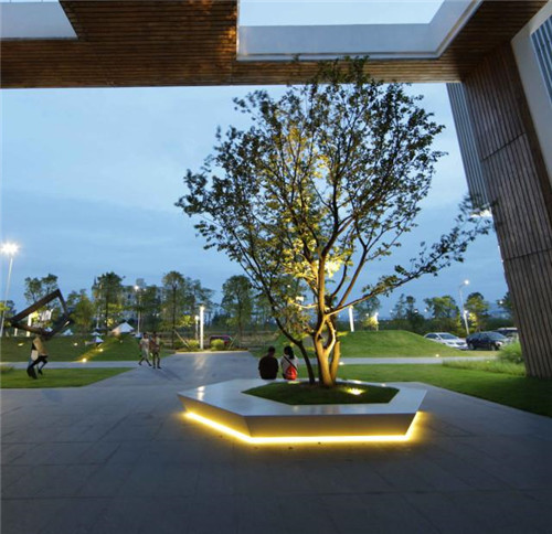 景觀照明中，植物的運用竟如此講究