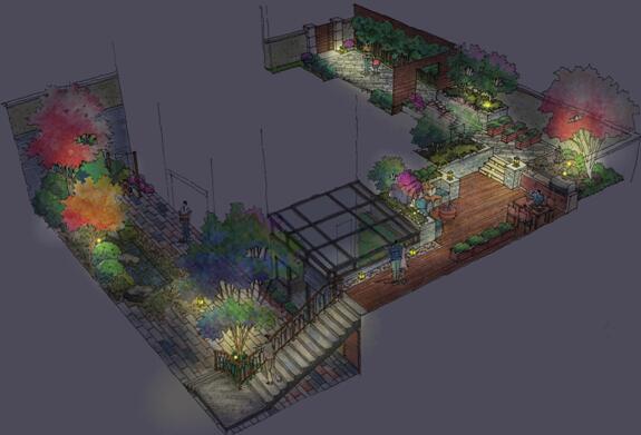 園冶杯專業獎：北京格拉斯小鎮別墅花園設計