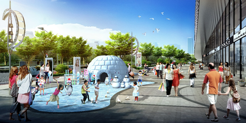 冰雪海上奇幻之旅——廣州萬達茂景觀設計