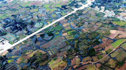 航拍生態綠洲——都安澄江國家濕地公園