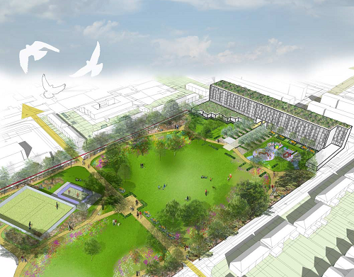 具有便利設施的綠色空間——沃姆浩特公園