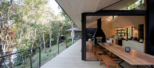 處處可以看到湖景的房子——智利“竄鳥”木屋別墅設計