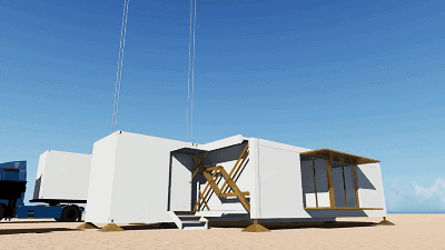 超高級移動別墅 可折疊裝上車