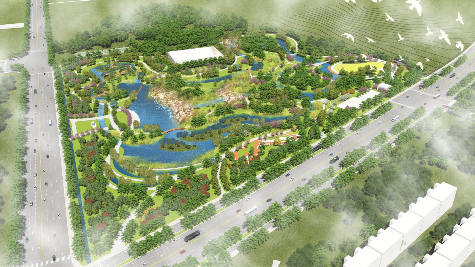 園冶杯專業獎：濟南章丘小東山濕地公園