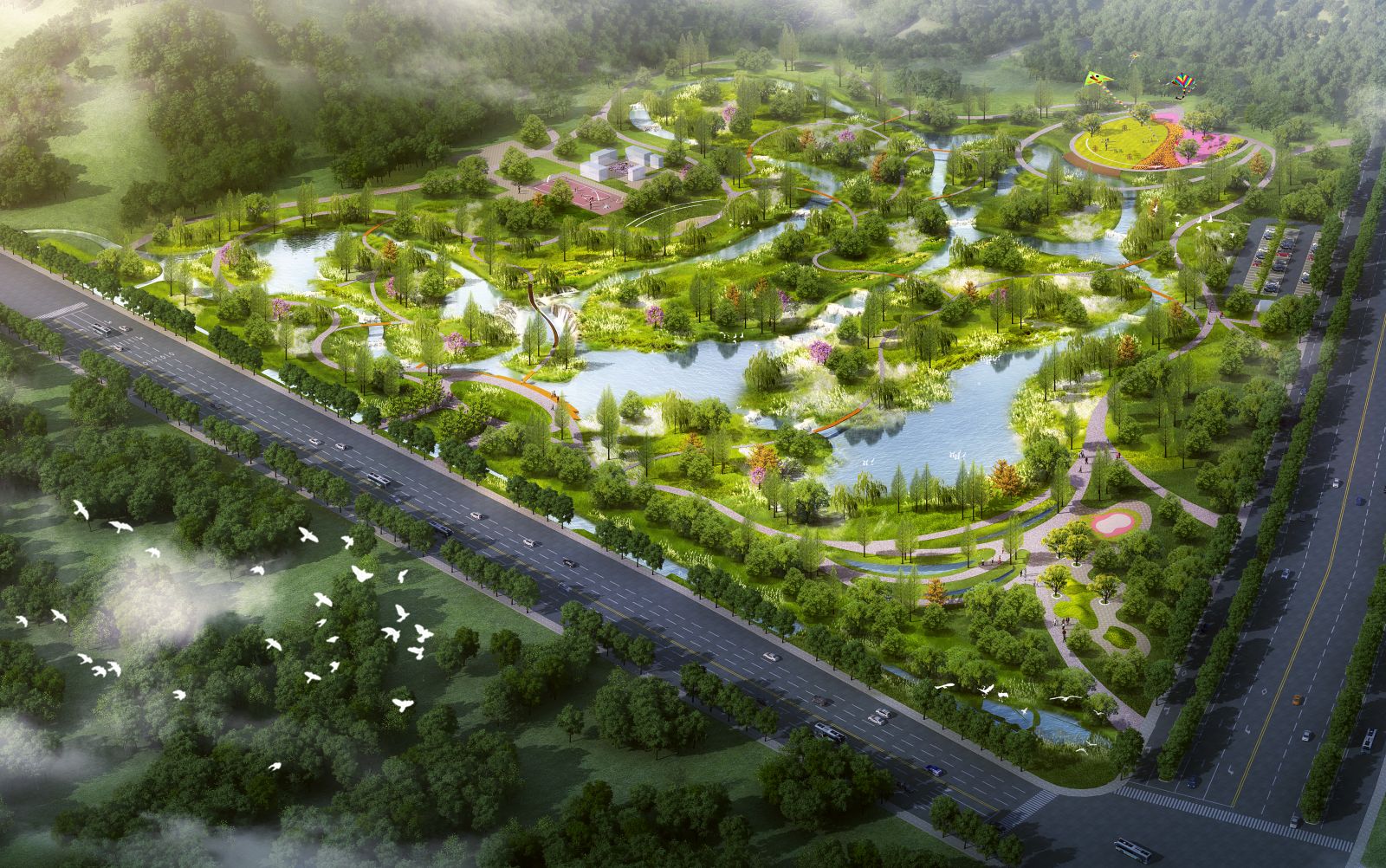 園冶杯專業獎：濟南章丘小東山濕地公園