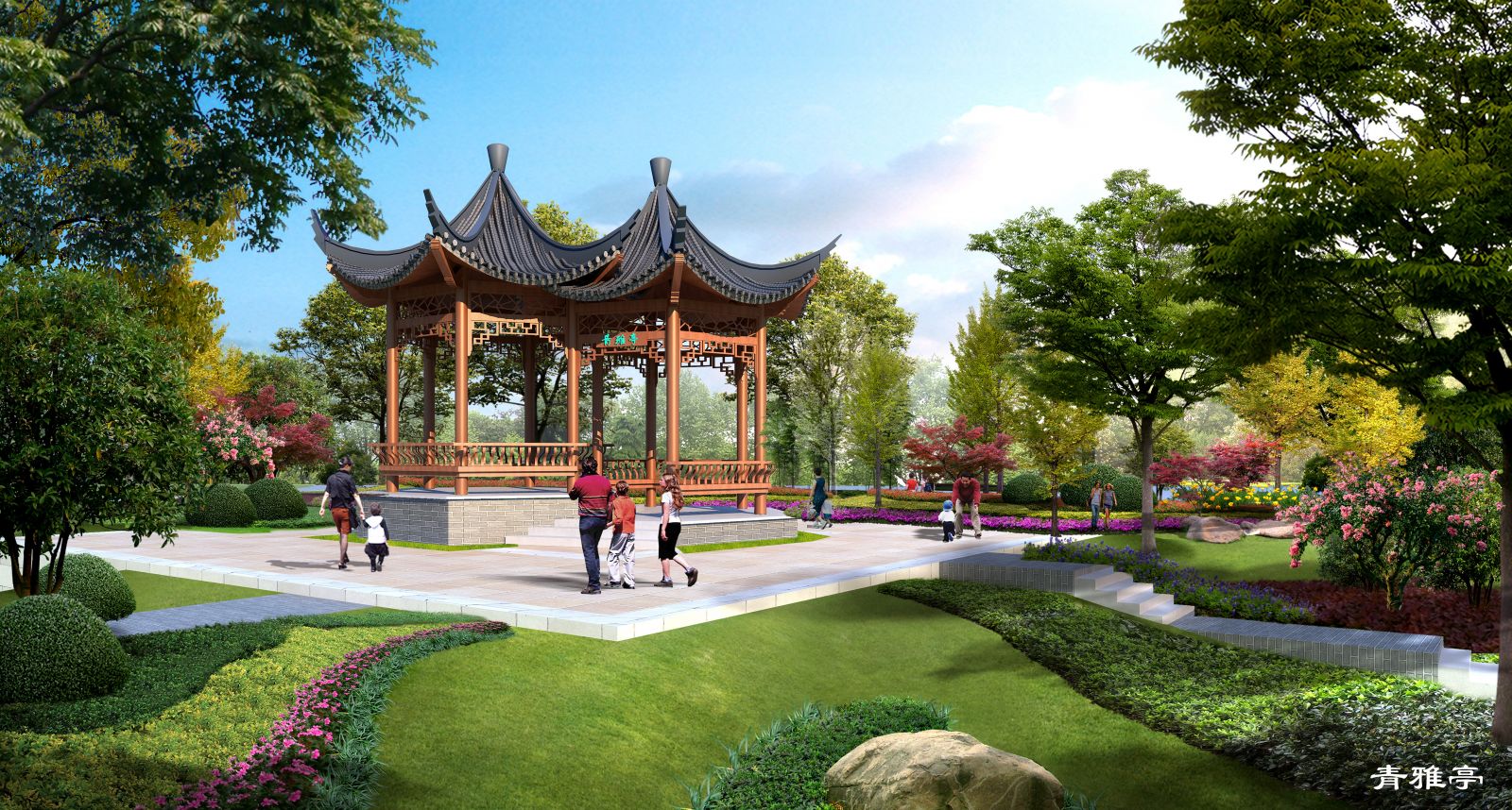 園冶杯專業獎：天津市雙青公園景觀方案設計