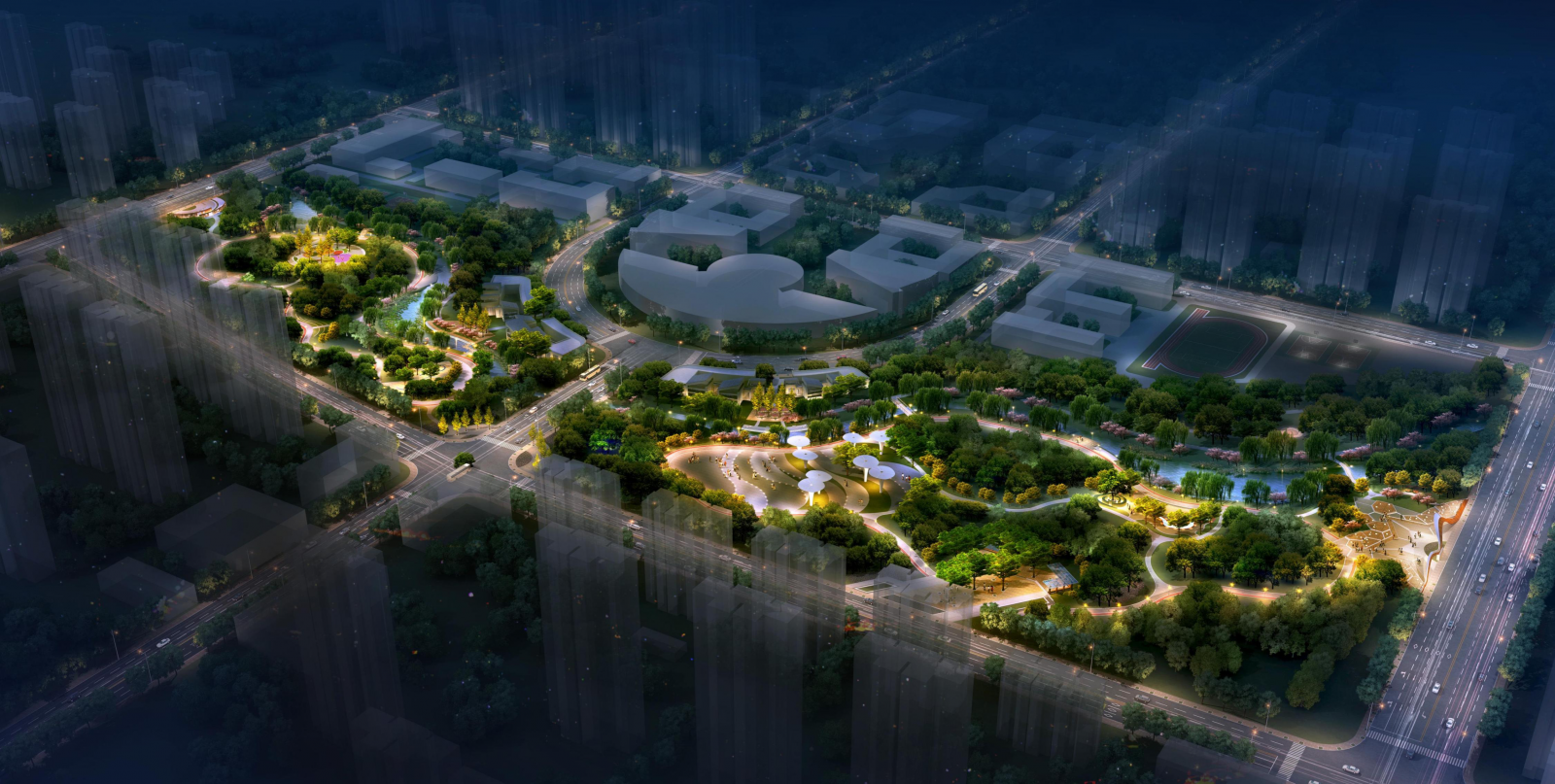 園冶杯專業獎：天津市雙青公園景觀方案設計