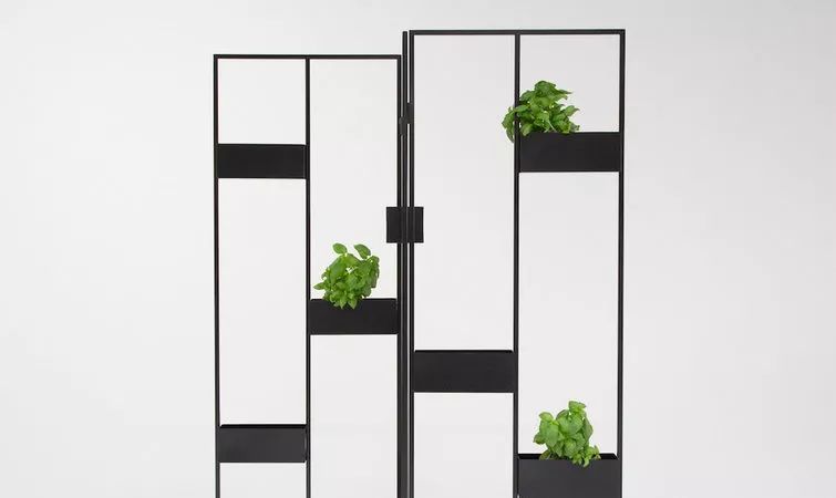 可用作隔斷的植物擱架 妙趣在于會不斷變化
