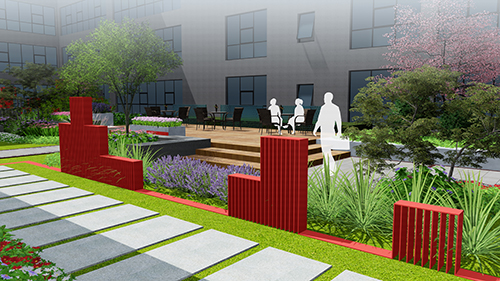 園冶杯專業(yè)獎:新華國際廣場天井園林景觀