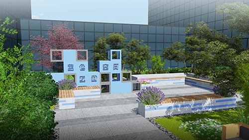 園冶杯專業(yè)獎:新華國際廣場天井園林景觀