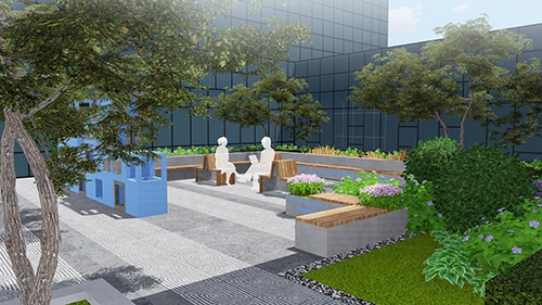 園冶杯專業(yè)獎:新華國際廣場天井園林景觀