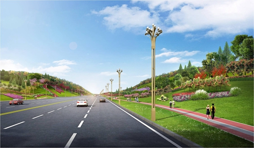 園冶杯專業獎:銅梁區迎賓路延伸段道路工程景觀提質工程設計