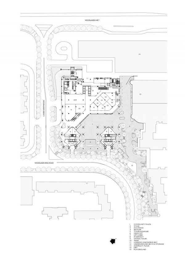 WOHA丨Kampung Admiralty社區(qū)綜合體